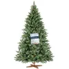 Image de FAIRYTREES Sapin de Noël Artificiel Nordmann Premium 180 cm Éléments naturels moulés par Injection Fabriqué en UE Support en Bois