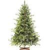 Image de FAIRYTREES Sapin de Noël Artificiel 150 cm BAVIÈRE Premium Éléments moulés par Injection avec Support en Bois Fabriqué en UE