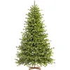 Image de FAIRYTREES Sapin de Noël Artificiel 220 cm BAVIÈRE Premium Éléments moulés par Injection avec Support en Bois Fabriqué en UE