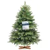 Image de FAIRYTREES Sapin de Noël Artificiel Nordmann Premium 120 cm Éléments naturels moulés par Injection Fabriqué en UE Support en Bois