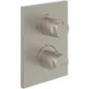Image de Mitigeur thermostatique encastré 2 voies VILLEROY ET BOCH Universal rectangle Brushed Nickel Matt