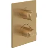 Image de Mitigeur thermostatique encastré 2 voies VILLEROY ET BOCH Universal rectangle Or brossé