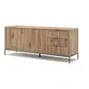 Image de Vicco buffet bas, chêne viking, 150.1x60cm avec 3 tiroirs, 2 portes