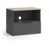 Image de Vicco meuble tv, anthracitesonoma, 60x50cm avec tiroir