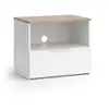 Image de Vicco meuble tv, blancsonoma, 60x50cm avec tiroir