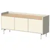 Image de Vicco meuble tv, crème, 140x63cm avec 3 portes