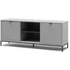 Image de Vicco meuble tv, gris, 150x60cm avec 2 portes