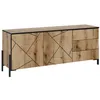 Image de Meuble TV Hatto 150x60cm avec portes et tiroirs Chêne Vicco 56520