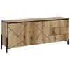 Image de Vicco meuble tv, chêne, 150x60cm avec portes et tiroirs