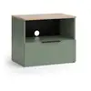 Image de Vicco meuble tv, vert, 60x50cm avec tiroir