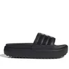 Image de Claquette pour Femme - ADIDAS - Adilette Platform - Compensé - Synthétique - Noir