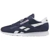 Image de Chaussures de sport REEBOK CL Nylon pour homme en couleur bleu marine avec dessus en nylon et fermeture à lacets