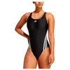 Image de Maillot de bain - ADIDAS - 3 Stripes - Noir/Blanc - Tissu recyclé - Résistant au chlore