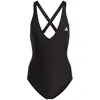 Image de Maillot de bain adidas 3S noir mat blanc femme - 34