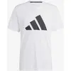 Image de T-shirt adidas Train Essentials Feelready Logo manche courte blanc pur noir - S