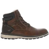 Image de Mustang - Bottines Cognac à Talon Plat Pourvues D'une Fermeture Zippée Et De Lacets - Cognac 43