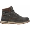 Image de Mustang - Bottines Grises à Talon Plat Avec Un Zip Et Des Lacets Ronds - Grises 42