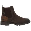 Image de Mustang - Boots Chocolat à Talon Décroché Bas Avec Un Zip Et Un Soufflet élastiqué - Chocolat 41