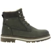 Image de Mustang - Bottines Kaki à Talon Décroché Bas Avec Un Zip Et Des Lacets Ronds - Kaki 41