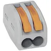 Image de Borne de raccordement WAGO 222-412 flexible: 0.08-4 mm² rigide: 0.08-2.5 mm² Nombre de pôles: 2 gris orange 10 pc(s)