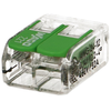 Image de 100 connecteur WAGO 2 entrées pour fil souple ou rigide "Green Range" 221-422