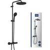Image de Colonne de douche avec mitigeur thermostatique - Economie deau - GROHE Vitalio Start System 250 - Noir Mat - 266772431