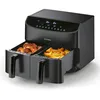 Image de Friteuse à air chaud Rachs KOCHWERK à double chambre 7L Friteuse avec écran tactile 10 programmes & 2 chambres de 35L