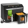 Image de GOURMETmaxx Friteuse à air chaud double panier 2x 45 l 2400 W noir