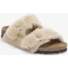 Image de Sandales Birkenstock Arizona Shearling largeur étroite beige femme - 38