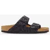 Image de Sandales Birkenstock Arizona BS Synthetik largeur étroite noir gris marron femme - 36