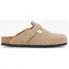 Image de Sabots Birkenstock Boston Suede largeur étroite beige - 39