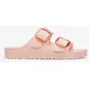 Image de Sandales Birkenstock Arizona Big Buckle largeur étroite rose clair femme - 36