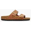 Image de Sandales Birkenstock Arizona BS Synthetik largeur étroite marron femme - 36
