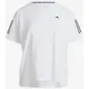 Image de T-shirt adidas Own the Run manches courtes blanc pur noir intense femme - 3X