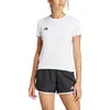Image de T-shirt adidas Adizero Essentials Running manches courtes blanc pur femme - M