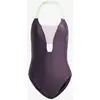 Image de Maillot de bain adidas Sportswear Colorblock violet lilas femme - 34