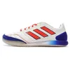 Image de Chaussures de Futsal Blanches/Bleu Homme Adidas Sala