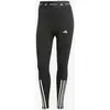 Image de Collant long adidas 7/8 TECHFIT 3 bandes noir pur blanc femme - M
