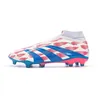 Image de Chaussures de Foot Blanc/Rose Homme Adidas Predator League Ll FG
