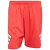 Image de Maillot de bain adidas 8 pouces 3 bandes rouge blanc - S
