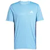Image de T-shirt adidas Train Essentials Seasonal Colorblock manches courtes bleu clair - S