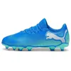 Image de Puma Future 7 Play Fg/Ag Jr Chaussures de football pour Garcon Bleu 107949-01