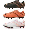 Image de Chaussures de football enfant Puma Attacanto FG/AG - white/red