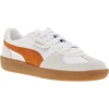 Image de Puma - Tennis Puma Blanches Et Oranges Et à Lacets Plats - Blanc 40