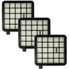 Image de vhbw 3x filtre compatible avec Beko VCO 42701 AB BKS 5440 A VCO42701AB VCO 42702 AD VCO 42701 AR aspirateur - filtre HEPA noir /