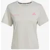 Image de T-shirt adidas Own The Run Melange manches courtes beige clair femme - L