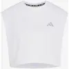 Image de T-shirt adidas adi365 Running Essentials Crop à manches courtes blanc pur femme - XL