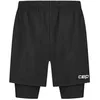 Image de CEP Core Shorts 2en1 pour hommes - Confort optimal et liberté de mouvement, disponible en T. M et couleur noire.