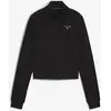 Image de T-shirt Puma x HYROX Cloudspun Half Zip manches longues noir pur femme - M