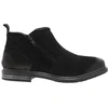 Image de Bugatti - Boots En Cuir Noires Avec Semelle à Talon Plat Et Zip Latéraux - Noir 42